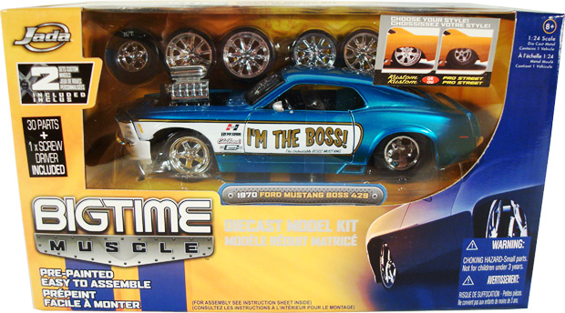 1970 Mustang Boss 429 Diecast Model Kit (Dub City Bigtime Muscle) 1/24