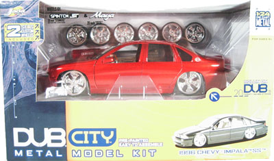 1996 Chevy Impala SS Metal Model Kit - Red (DUB City) 1/24