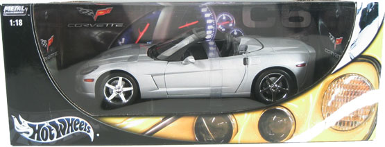 2005 Chevy Corvette C6 Convertible - Machine Silver (Hot Wheels) 1/18