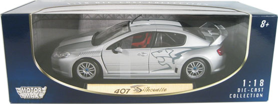 Peugeot 407 Silhouette - Silver (MotorMax) 1/18