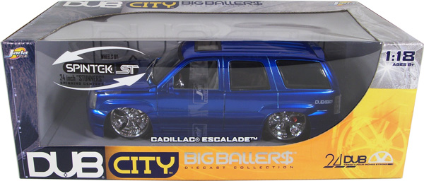 Cadillac Escalade - Blue w/ Spintek Stunners (DUB City) 1/18