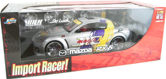 Mazda RX-8 - Volk Racing "TE37" Wheels w/ DoLuck "Double Six" Rims (Import Racer) 1/18