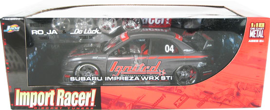 Subaru Impreza WRX STi - Gray w/ RO_JA "Formula 7" (Import Racer) 1/18