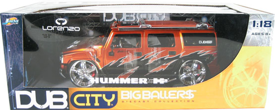 2003 Hummer H2 - Copper w/ Lorenzo Wheels (DUB City) 1/18