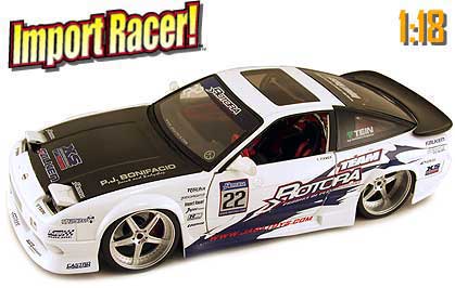 Nissan 240SX - White (Import Racer) 1/18