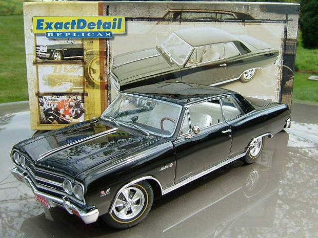 1965 Chevy Chevelle Malibu Z16 - Tuxedo Black (Lane Exact Detail) 1/18