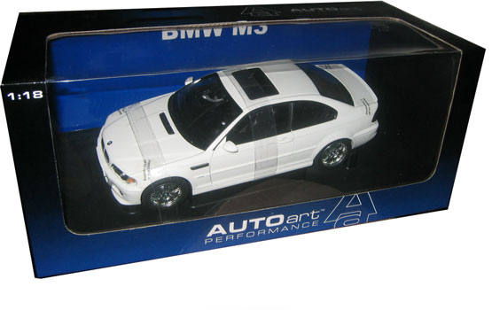 2001 BMW M3 E46 Coupe - Alpin White (AUTOart) 1/18