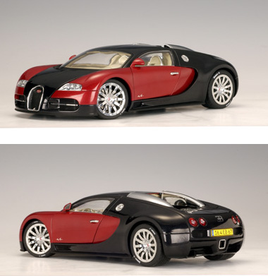 2001 Bugatti EB Veyron 16.4 - Black & Red (AUTOart) 1/18
