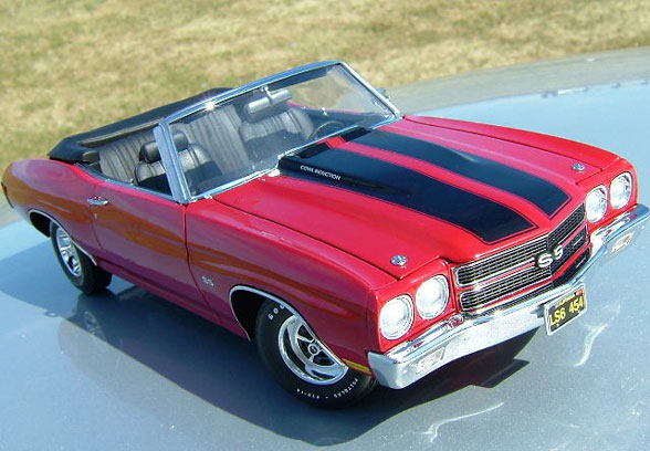 1970 Chevrolet Chevelle LS6 454 Turbo Jet - Cranberry Red  (Lane Exact Detail) 1/18