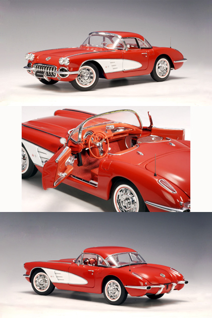 1959 Chevy Corvette - Roman Red (AUTOart) 1/18