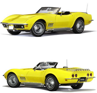 1969 Chevy Corvette - Daytona Yellow (AUTOart) 1/18