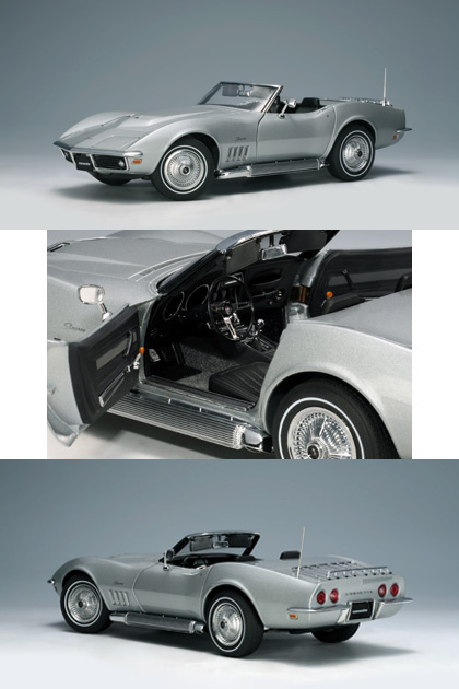 1969 Chevy Corvette Stingray - Cortez Silver (AUTOart) 1/18