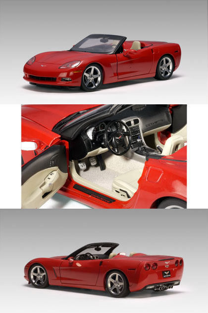 2005 Chevy Corvette C6 Convertible - Red (AUTOart) 1/18