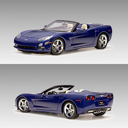 2005 Chevy Corvette C6 Convertible - Blue (AUTOart) 1/18