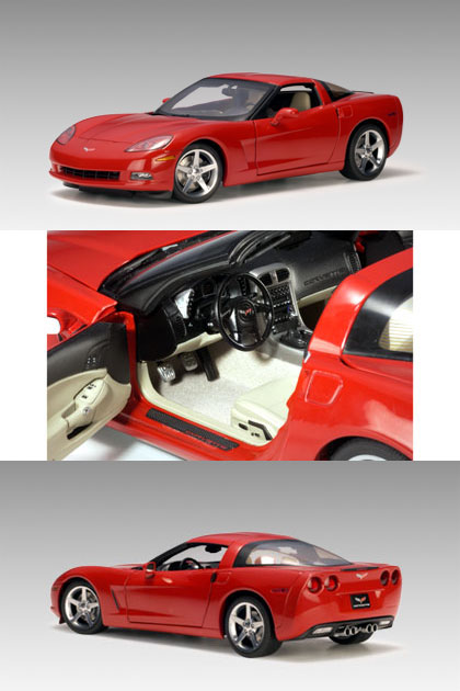 2005 Chevy Corvette C6 Coupe - Red (AUTOart) 1/18