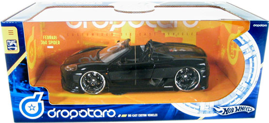 Ferrari 360 Spider - Black (Hot Wheels Dropstars) 1/24