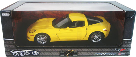 2005 Chevy Corvette Z06 Coupe - Yellow (Hot Wheels) 1/18