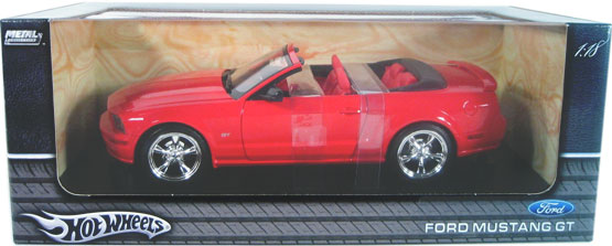 2005 Ford Mustang GT Convertible - Red (Hot Wheels) 1/18