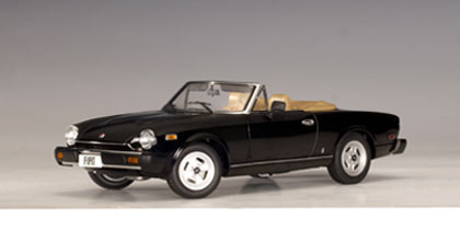 Fiat 124 Spider - Black (AUTOart) 1/18