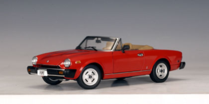 Fiat 124 Spider - Red (AUTOart) 1/18