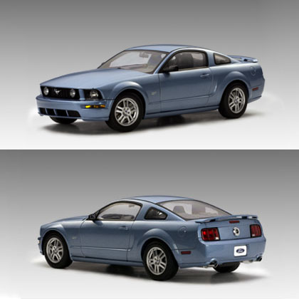 2005 Ford Mustang GT - Windveil Blue (AUTOart) 1/18