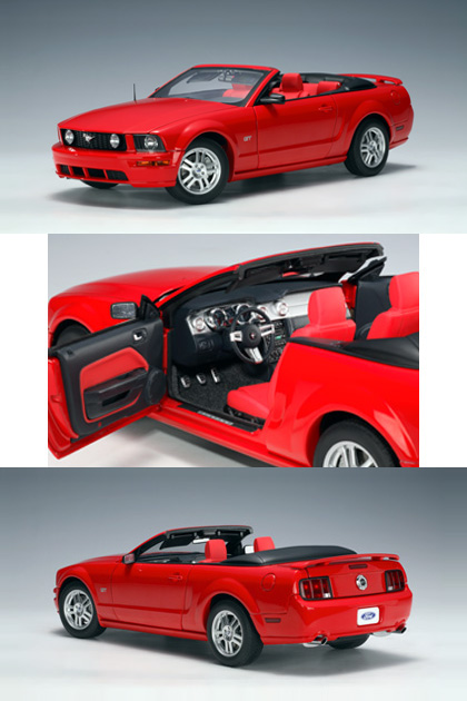 2006 Ford Mustang GT Convertible - Torch Red (AUTOart) 1/18