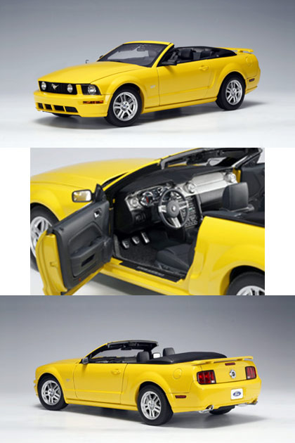 2006 Ford Mustang GT Convertible - Screaming Yellow (AUTOart) 1/18