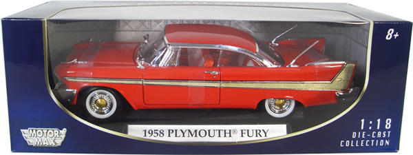 1958 Plymouth Fury - Red (MotorMax) 1/18