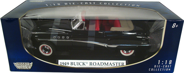 1949 Buick Roadmaster - Black (MotorMax) 1/18