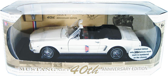 1964 1/2 Ford Mustang - Cream - Limited Edition Numbered (MotorMax) 1/18