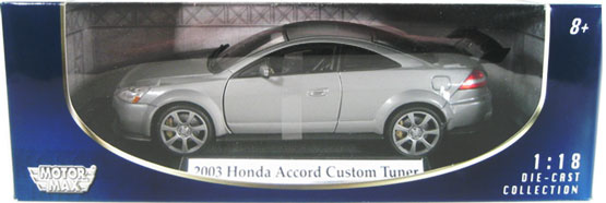 2003 Honda Accord Custom Tuner - Silver (MotorMax) 1/18