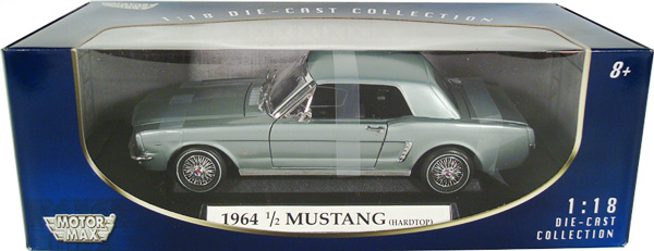 1964 1/2 Ford Mustang Coupe - Silver (MotorMax) 1/18