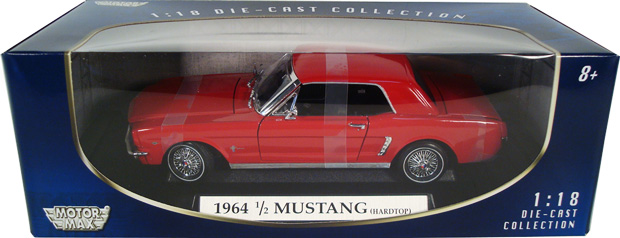 1964 1/2 Ford Mustang Coupe - Red (MotorMax) 1/18