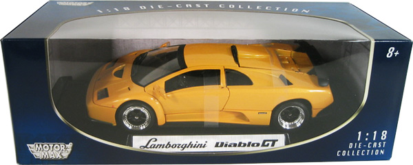 Lamborghini Diablo GT - Yellow (MotorMax) 1/18