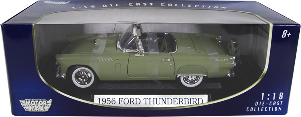 1956 Ford Thunderbird Convertible - Green (MotorMax) 1/18