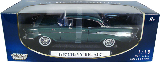 1957 Chevy Bel Air Hardtop - Green (MotorMax) 1/18
