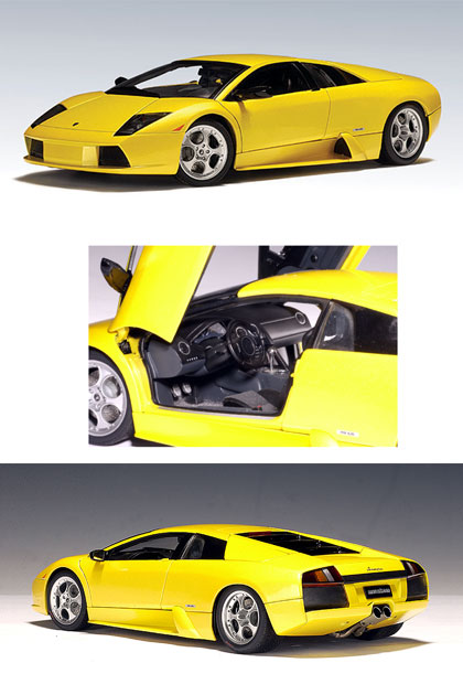 2001 Lamborghini Murcielago - Metallic Yellow (AUTOart) 1/18