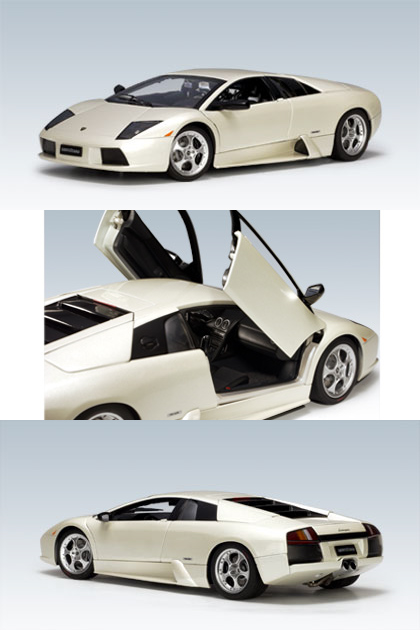 2001 Lamborghini Murcielago - Balloon White (AUTOart) 1/18