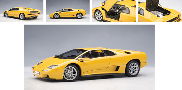 2001 Lamborghini Diablo 6.0 - Yellow (AUTOart) 1/18