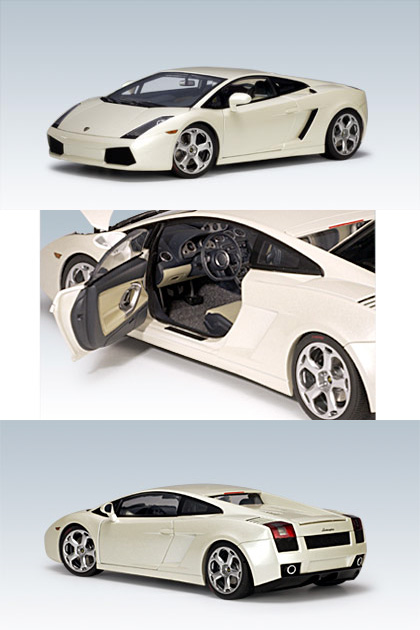 2004 Lamborghini Gallardo - Balloon White (AUTOart) 1/18