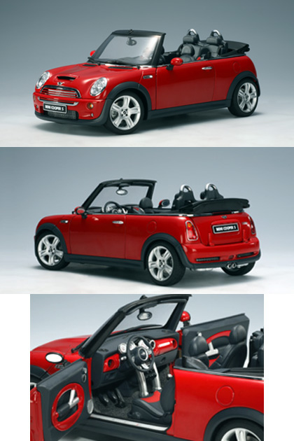 Mini Cooper S Cabriolet - Red (AUTOart) 1/18