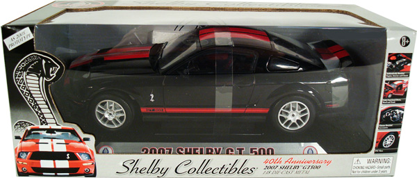 2007 Shelby Mustang GT-500 - Black w/ "Red Package" (Shelby Collectibles) 1/18