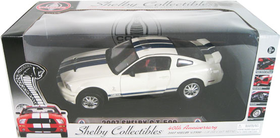 2007 Shelby Mustang GT-500 - White (Shelby Collectibles) 1/18