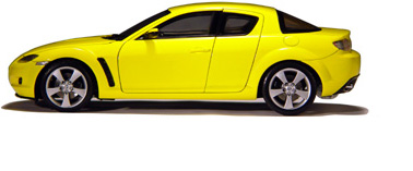 2003 Mazda RX-8 - Lightning Yellow RHD (AUTOart) 1/18