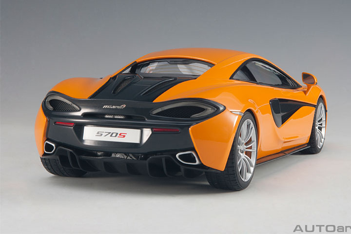 McLaren 570S - McLaren Orange/silver Wheels (AUTOart) 1/18