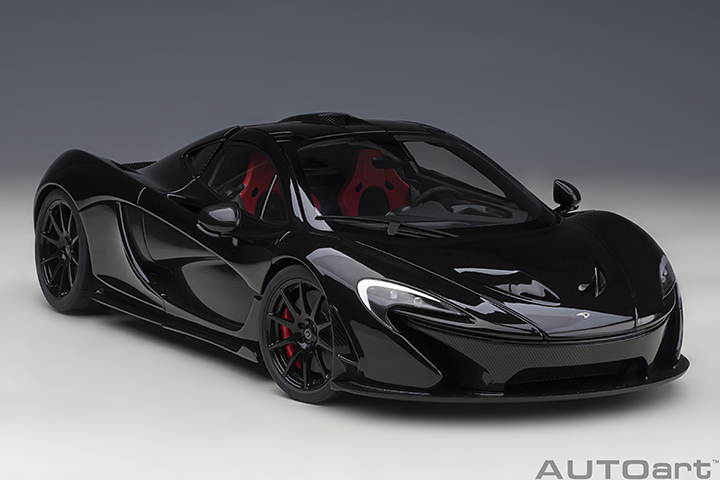 McLaren P1 - Fire Black w/ Red/black Interior (AUTOart) 1/18