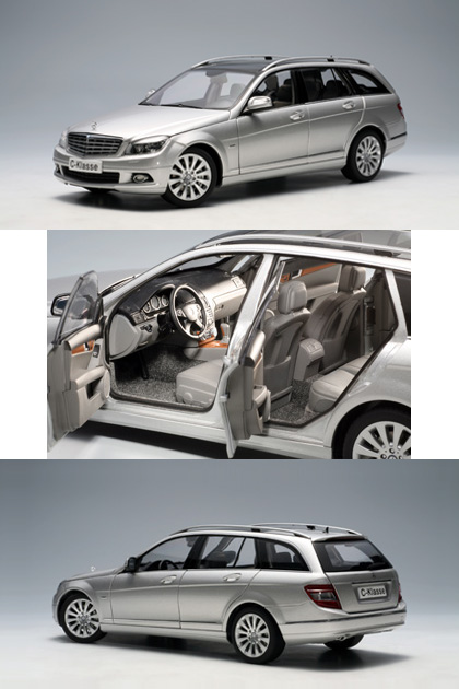 Mercedes-Benz C-Class T-Model Estate Wagon (S204) Elegance Silver (AUTOart) 1/18