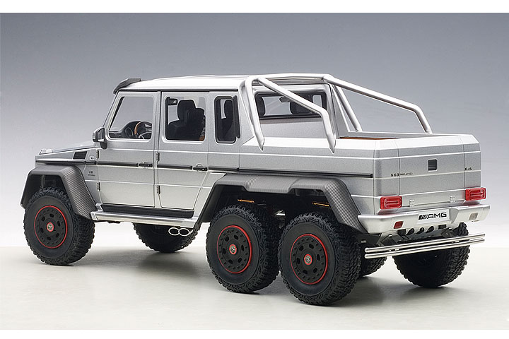 Mercedes-benz G63 AMG 6x6 - Silver (AUTOart) 1/18