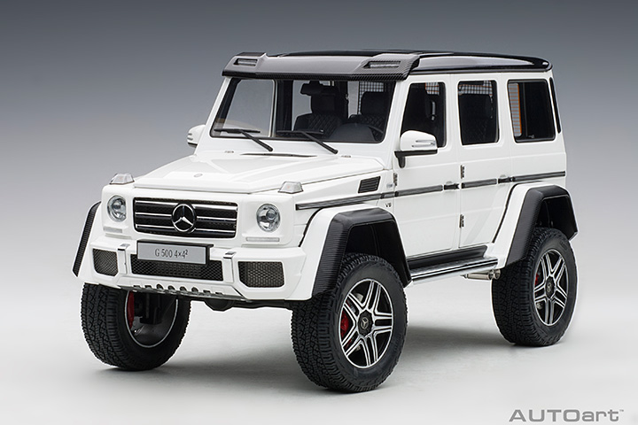 Mercedes-benz G500 4x4 2 - Gloss White (AUTOart) 1/18
