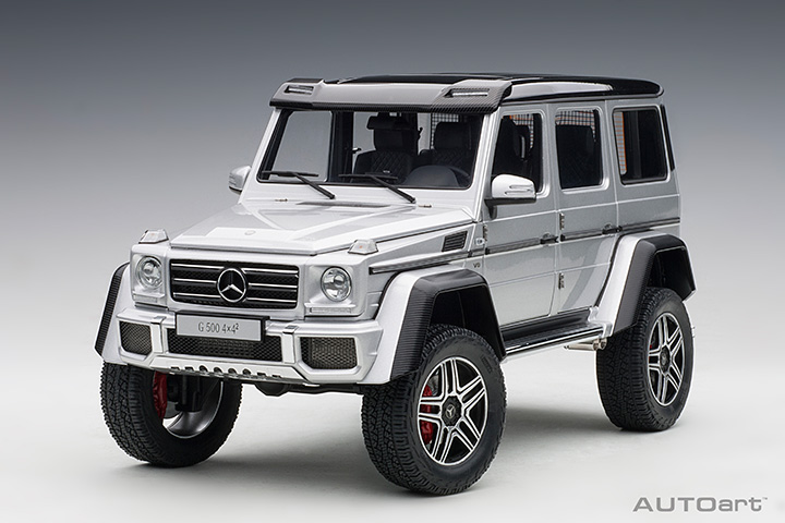 Mercedes-benz G500 4X4 2 - Silver (AUTOart) 1/18